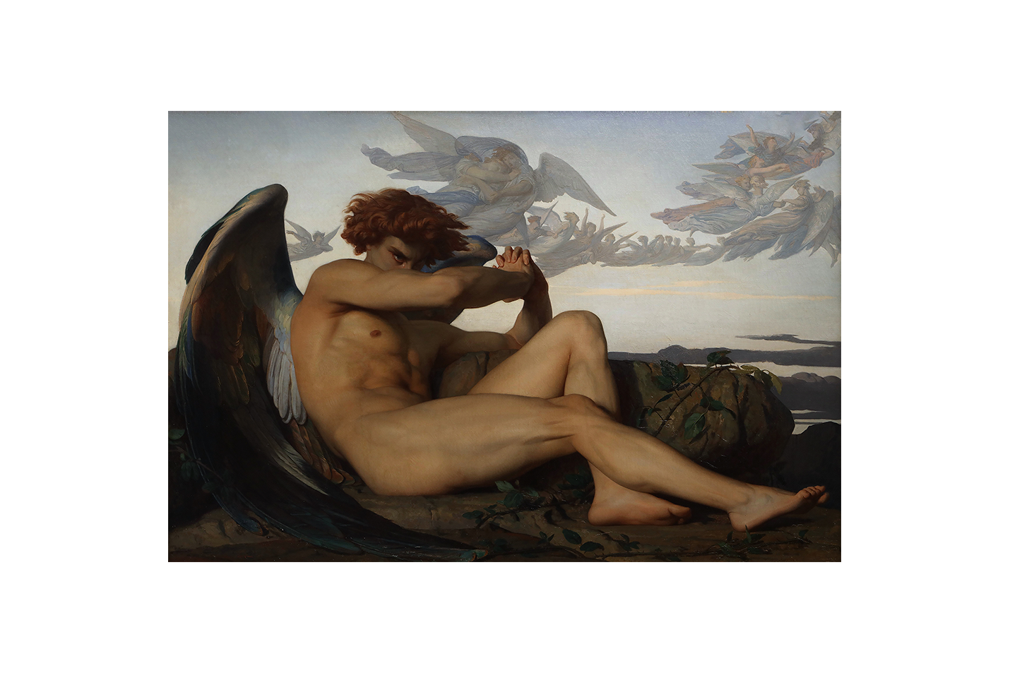 Alexandre Cabanel'in Dramatik Başyapıtı Düşmüş Melek (Fallen Angel) Akademik Sanat Kanvas Tablo