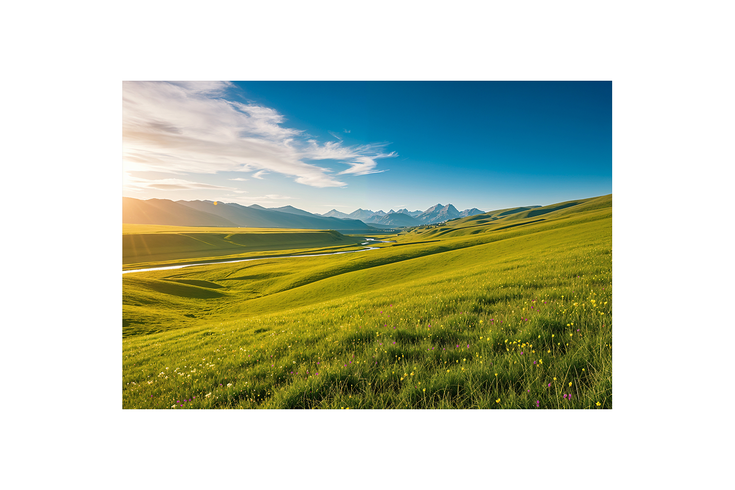 nature and countryside views in daylight, view, art, kanvas tablo