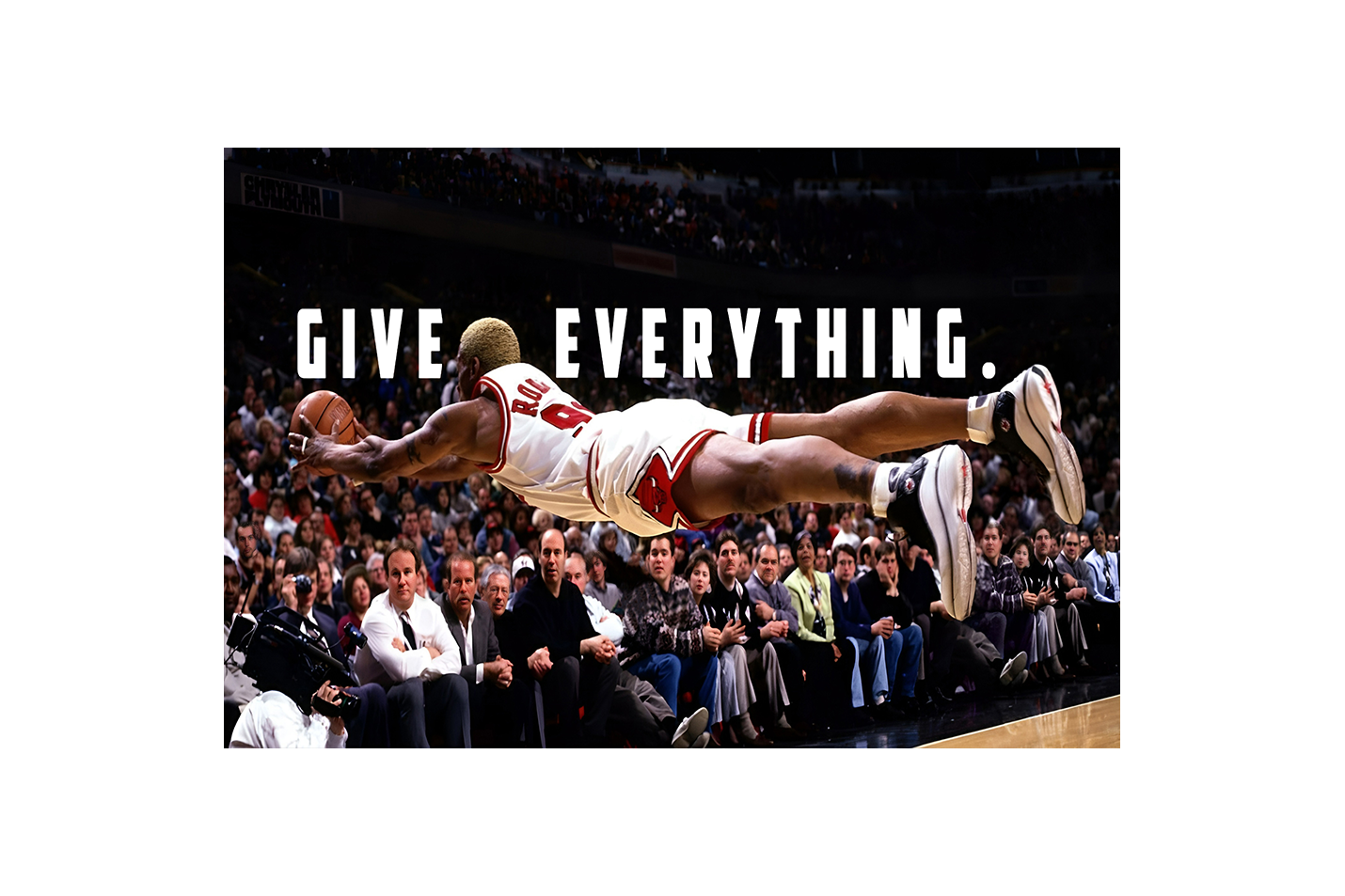 give everything, dennis rodman, sport, kanvas tablo