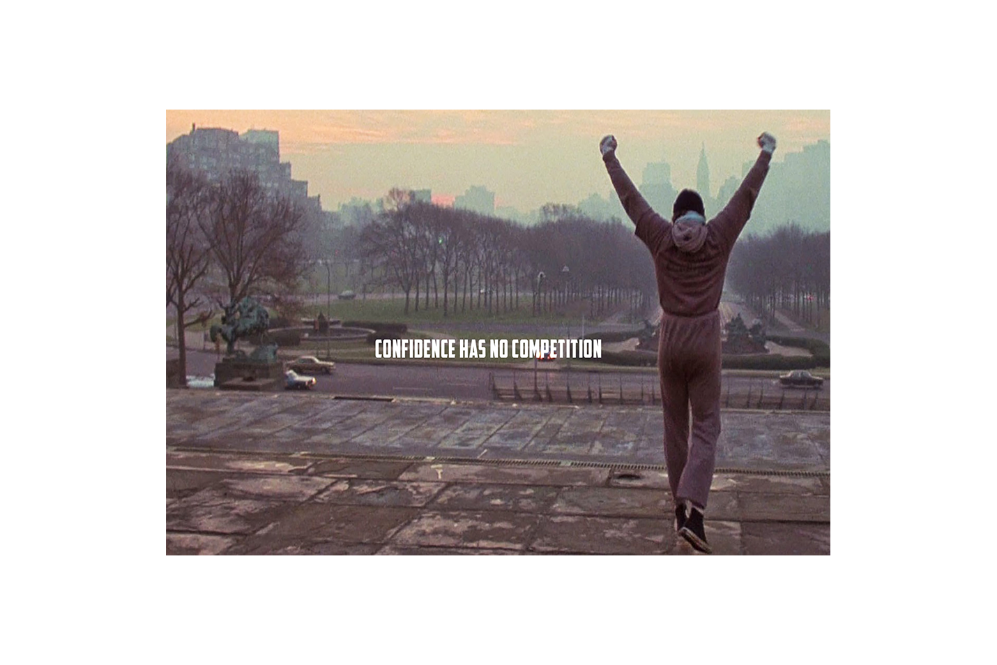 Muhammad Ali, confidence has no competition, quote, art, kanvas tablo