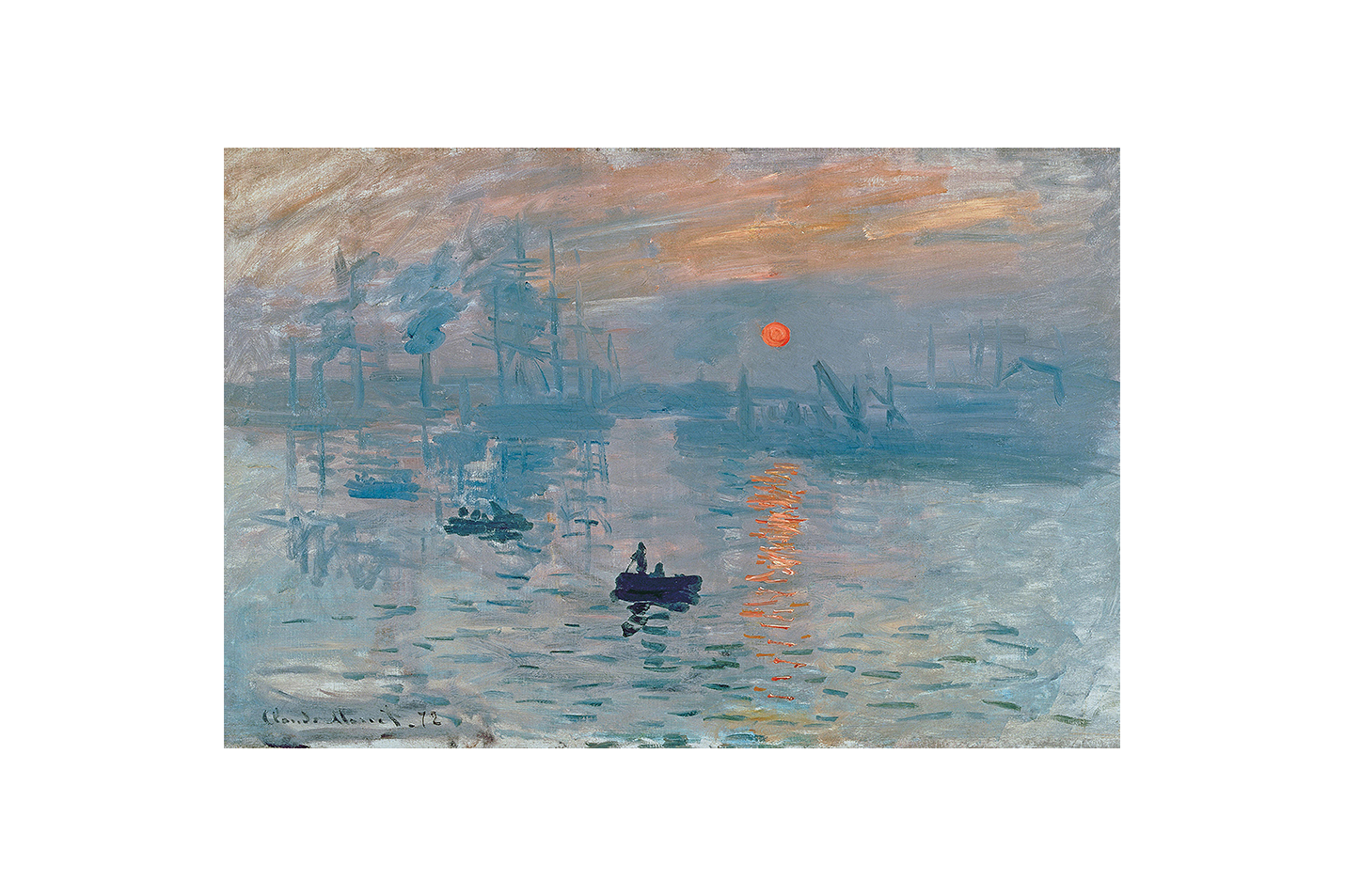 Claude Monet'nin Empresyonizme Adını Veren Başyapıtı İzlenim: Gün Doğumu Kanvas Tablo
