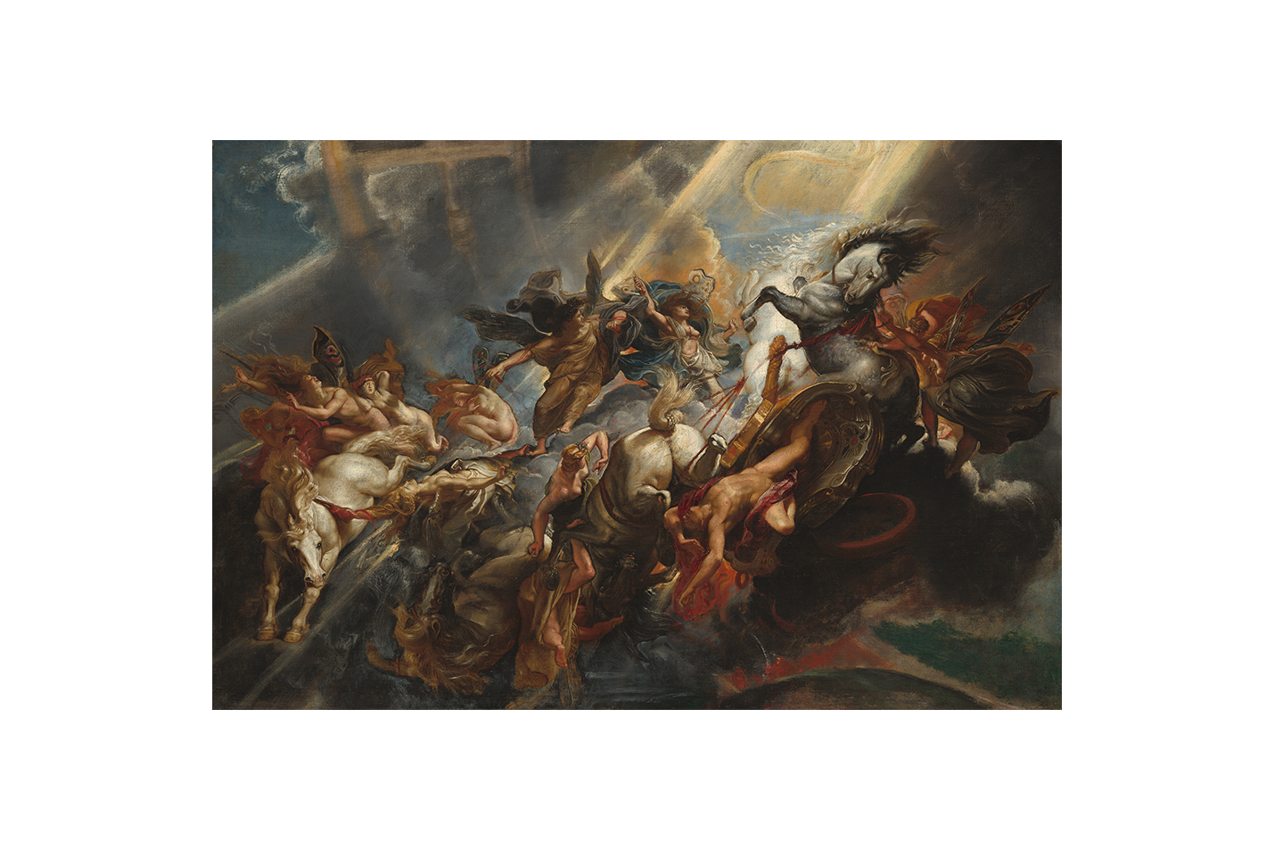 Peter Paul Rubens Phaeton'un Düşüşü Dramatik Barok Sanatı Kanvas Tablo