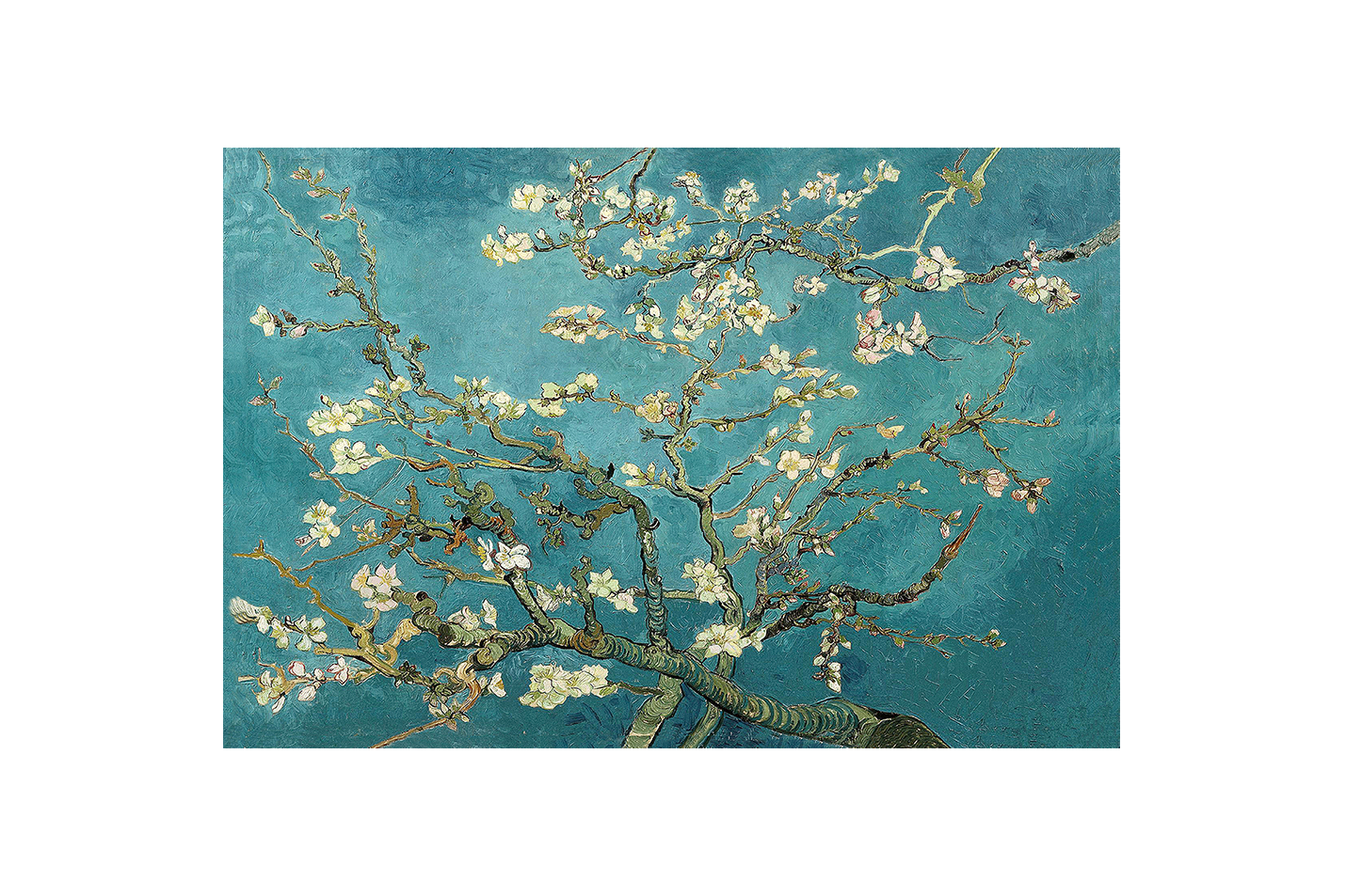 Van Gogh Bahar Dalı Badem Çiçekleri Eseri Post-Empresyonist Kanvas Tablo