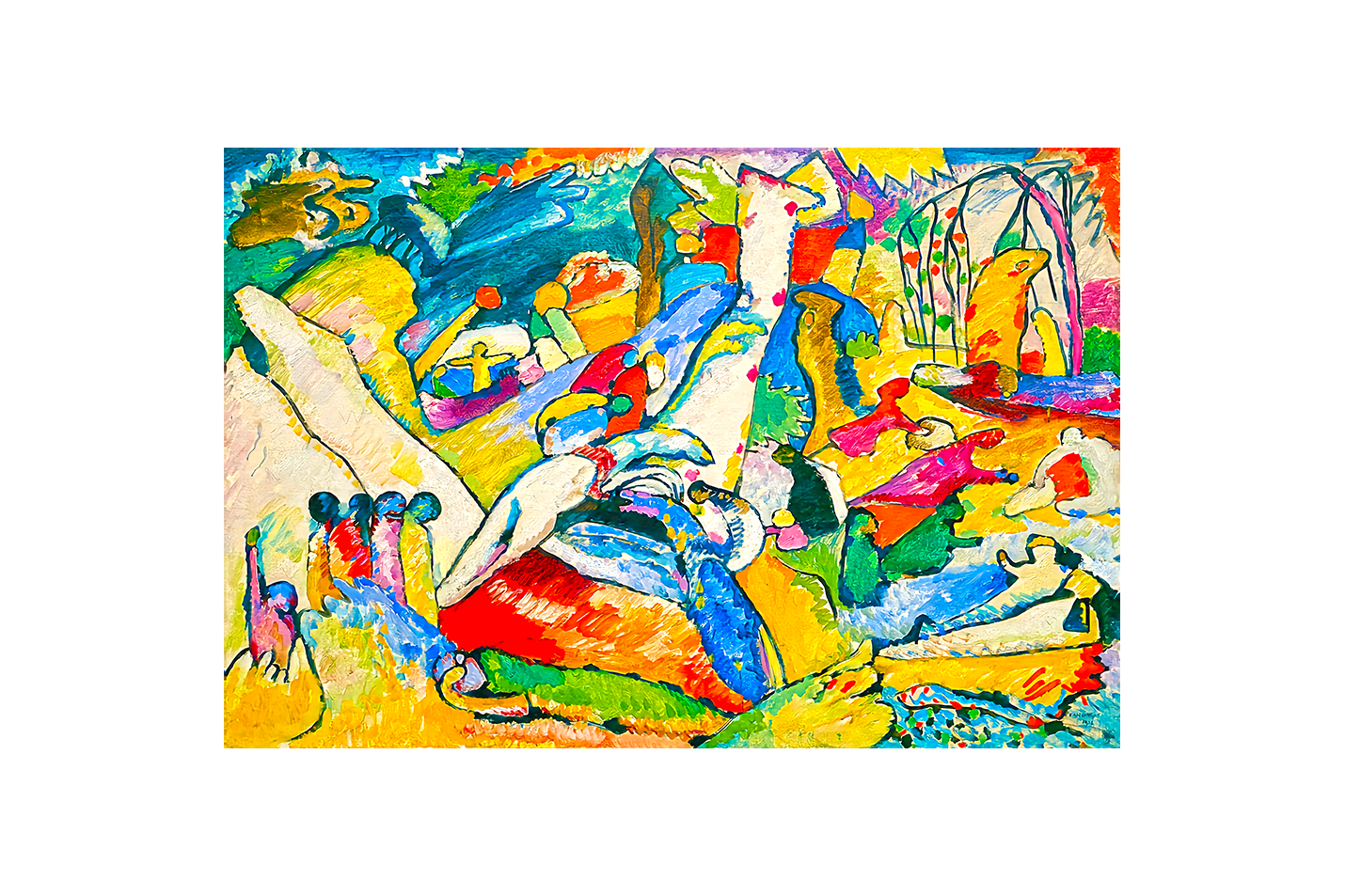 Wassily Kandinsky Tufan (The Flood) Dışavurumcu Soyut Sanat Kanvas Tablo
