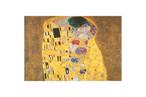 Gustav Klimt'in Altın Dönem Başyapıtı Öpücük (The Kiss) Art Nouveau Kanvas Tablo