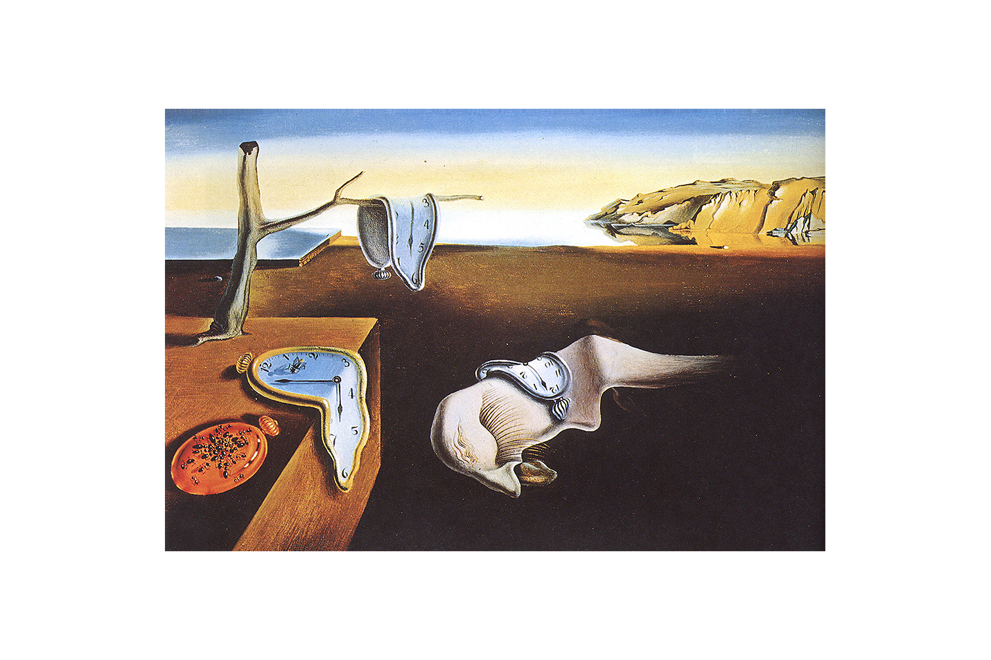 Salvador Dalí Eriyen Saatler (Belleğin Azmi) Sürrealist Kanvas Tablo
