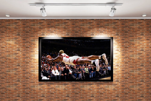dennis rodman flying man, sport, kanvas tablo