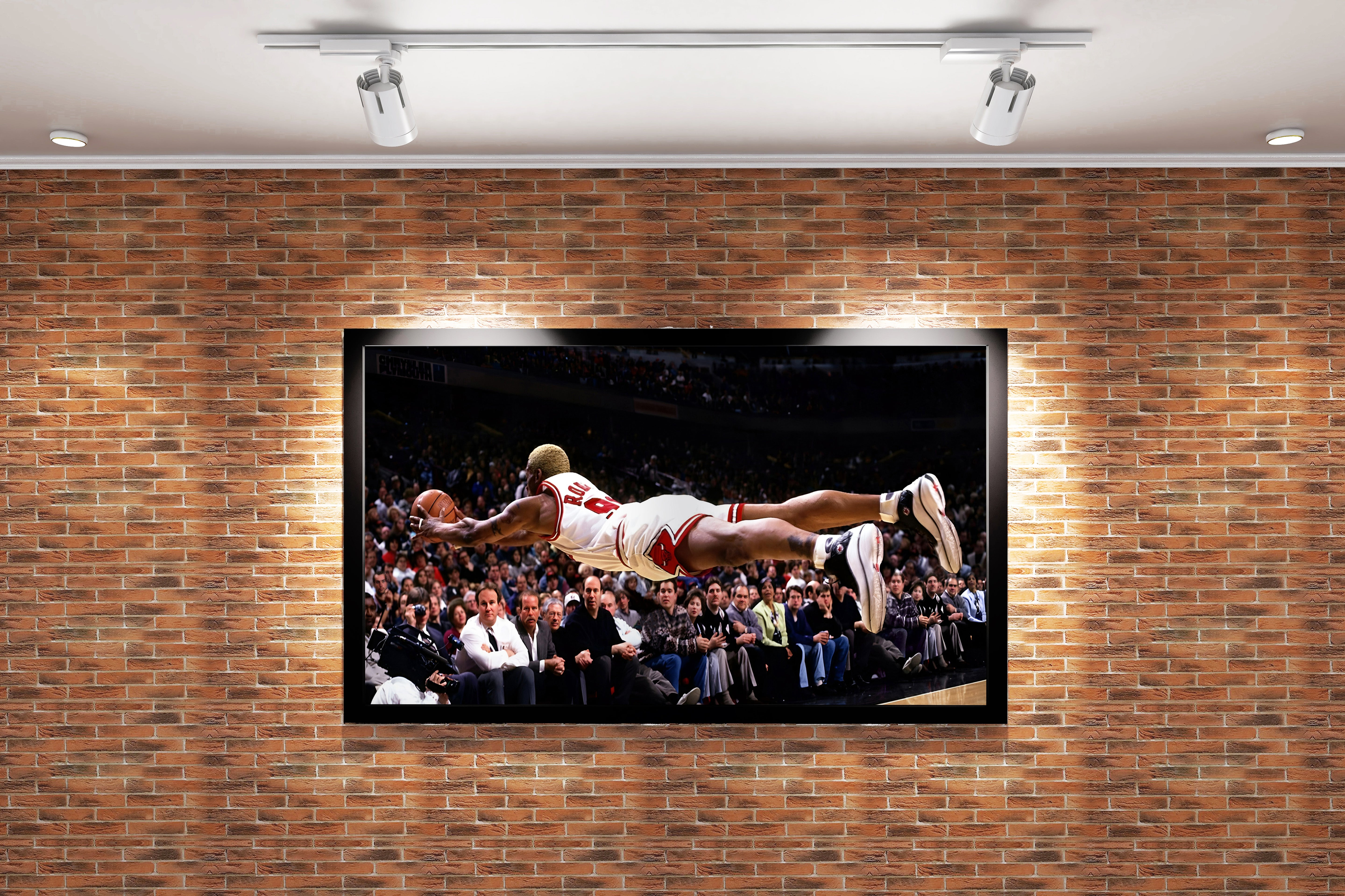 dennis rodman flying man, sport, kanvas tablo