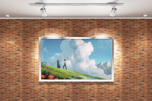howls moving castle model 5, anime, studio ghibli theme, art, kanvas tablo