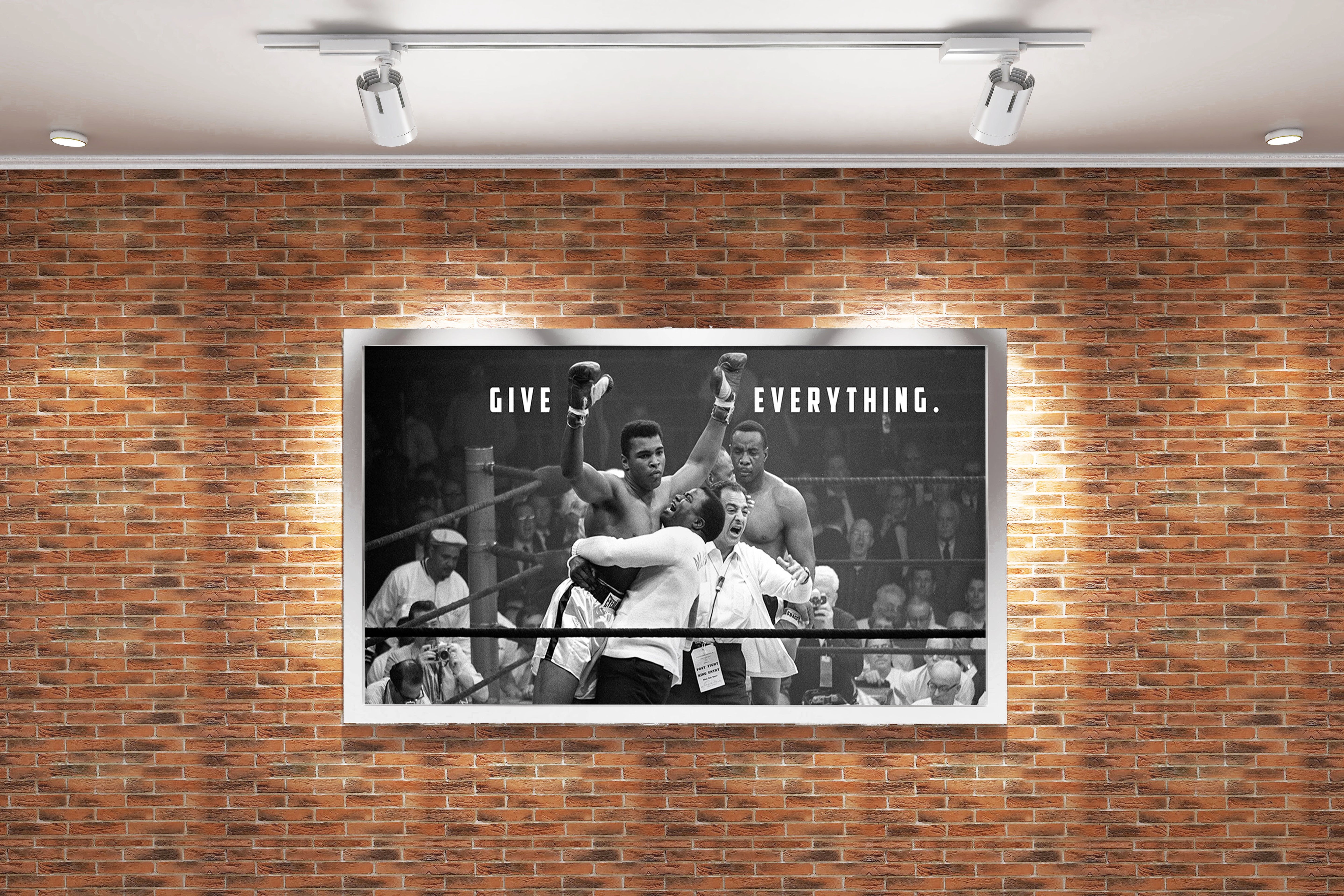 Muhammad Ali, give everything, quote, art, kanvas tablo