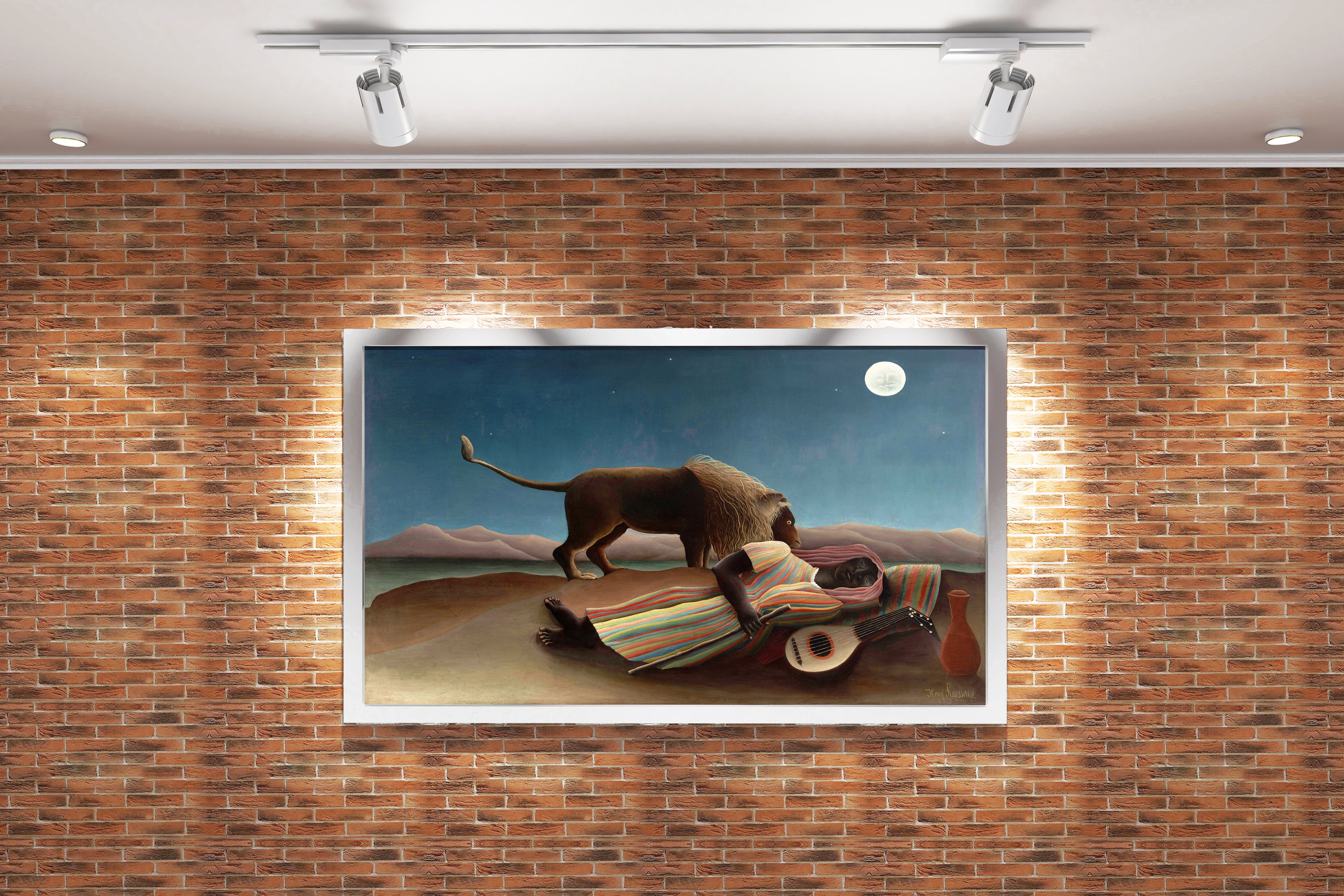 Henri Rousseau Uyuyan Çingene Naif Sanat Kanvas Tablo