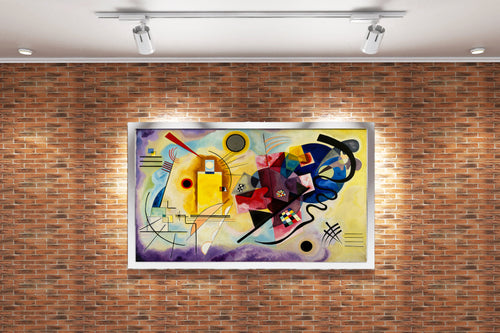 Wassily Kandinsky'nin Renk Teorisi Başyapıtı Sarı-Kırmızı-Mavi Kanvas Tablo