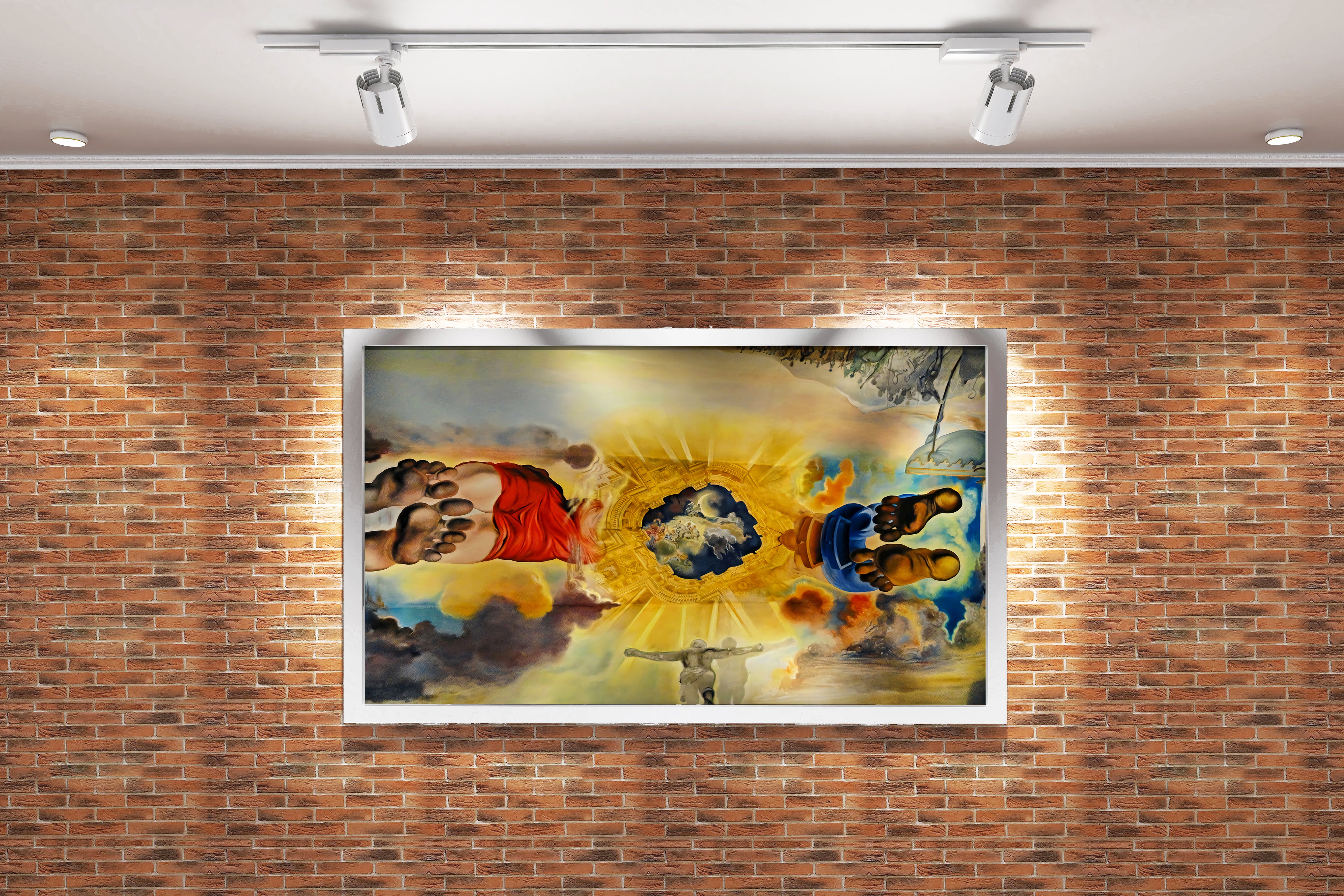 Salvador Dalí'nin Anıtsal Eseri Rüzgarlar Sarayı Tavan Resmi Sürrealist Kanvas Tablo