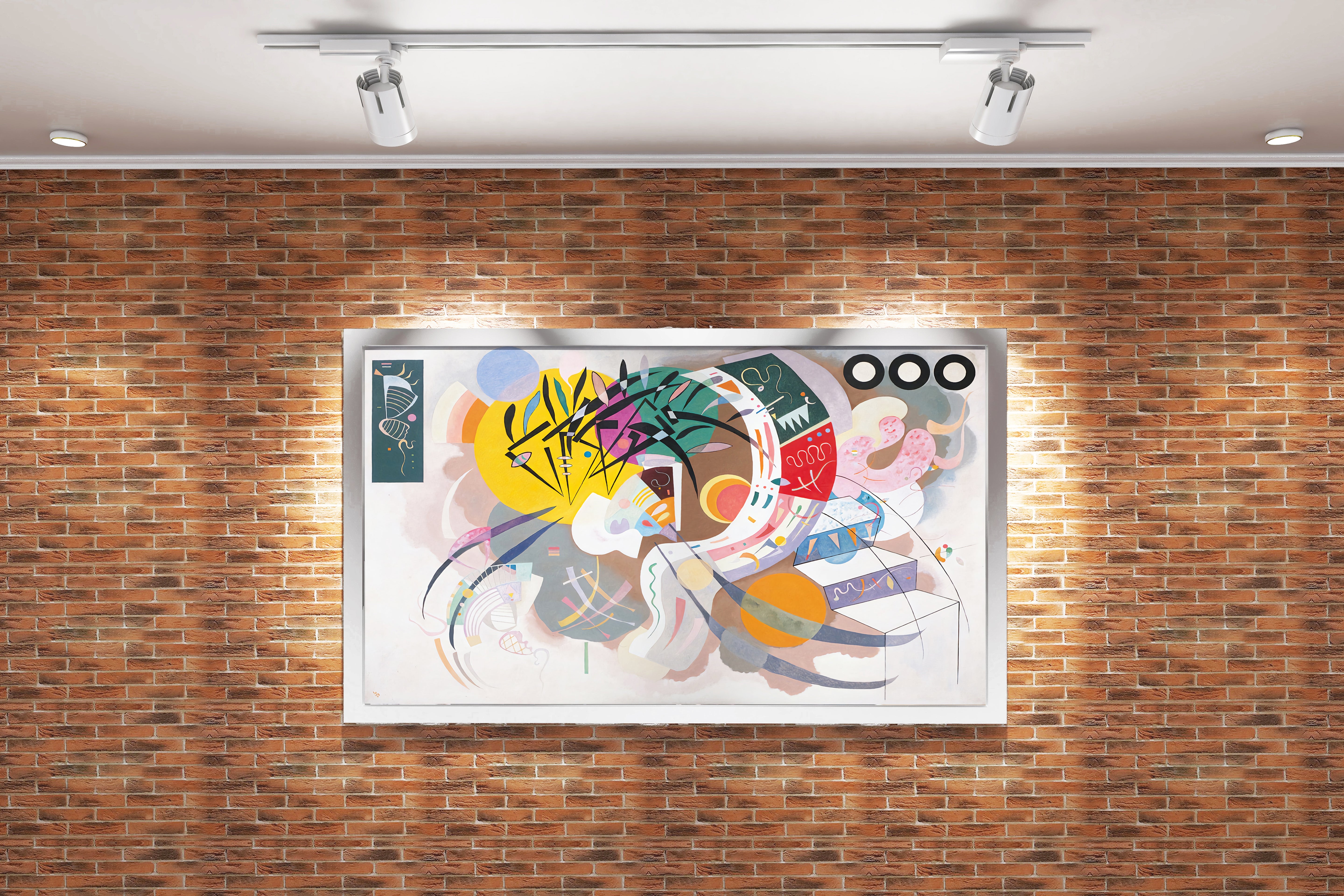 Wassily Kandinsky Composition VIII Bauhaus Dönemi Geometrik Soyut Kanvas Tablo