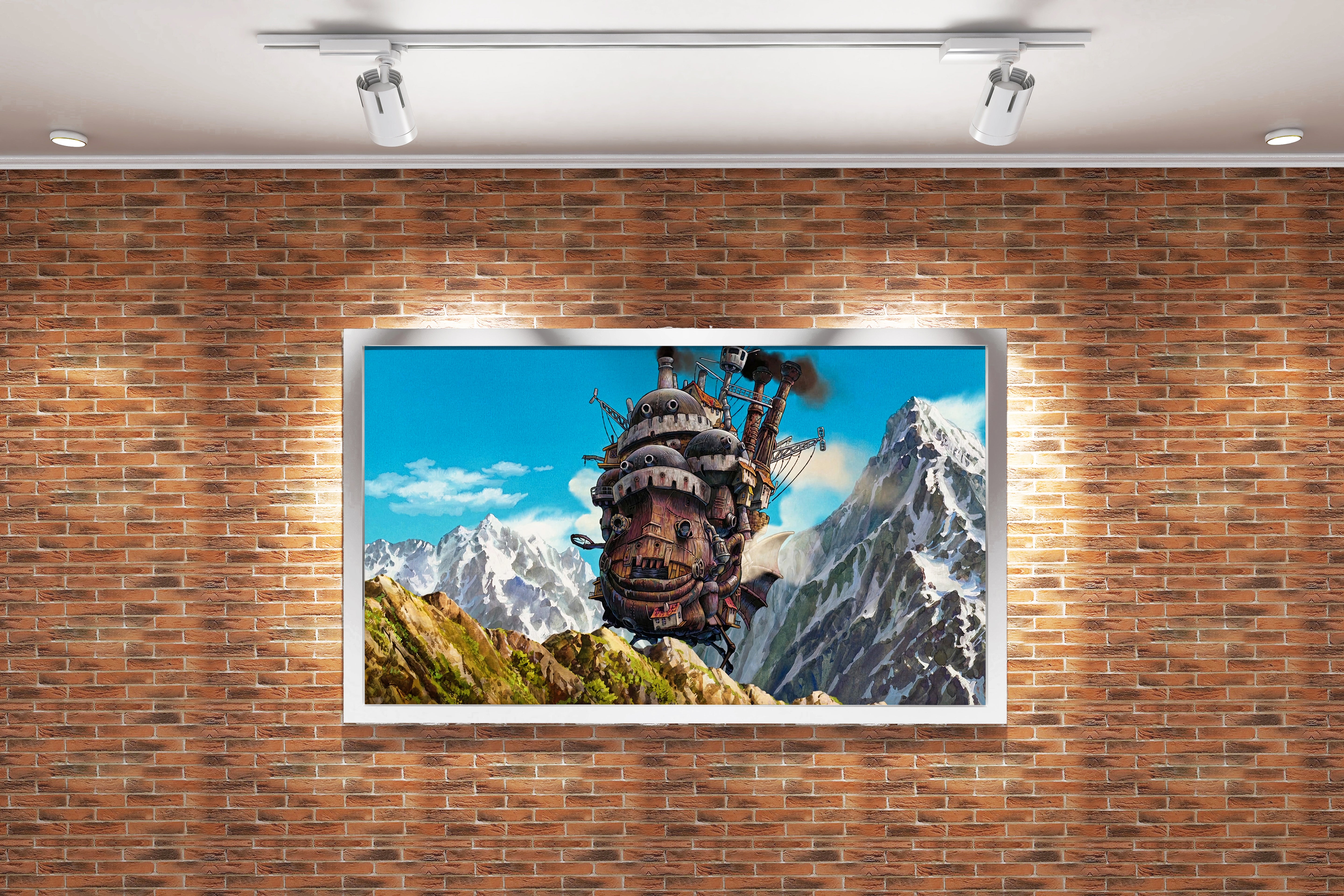 howls moving castle model 11, anime, studio ghibli theme, art, kanvas tablo