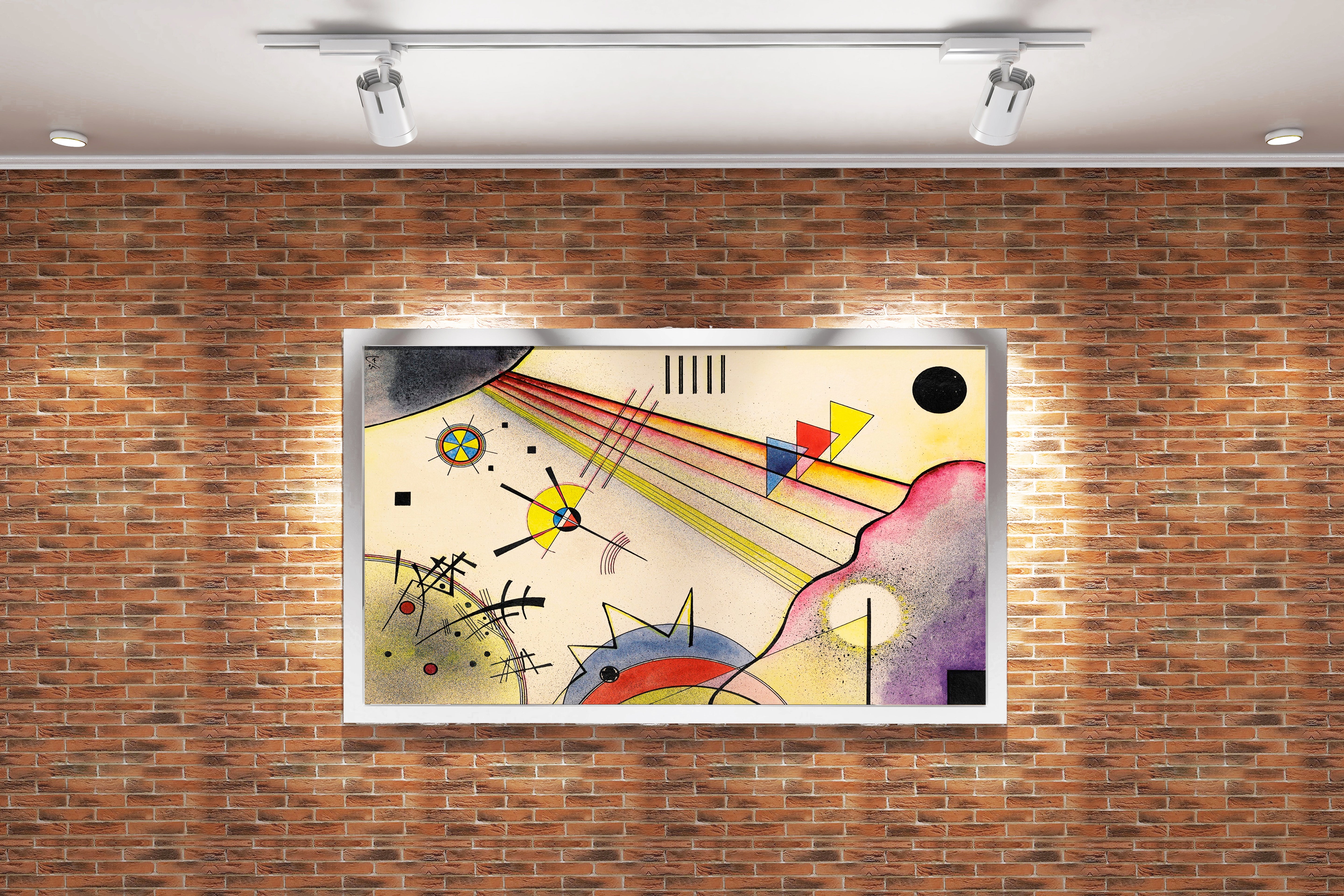 Wassily Kandinsky Ağır Kırmızı (Schweres Rot) Bauhaus Dönemi Kanvas Tablo