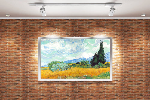 Vincent van Gogh'un Enerjik Başyapıtı Selvili Buğday Tarlası Post-Empresyonist Kanvas Tablo