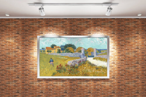 Vincent van Gogh'un Arles Dönemi Başyapıtı Provence'taki Çiftlik Evi Post-Empresyonist Kanvas Tablo