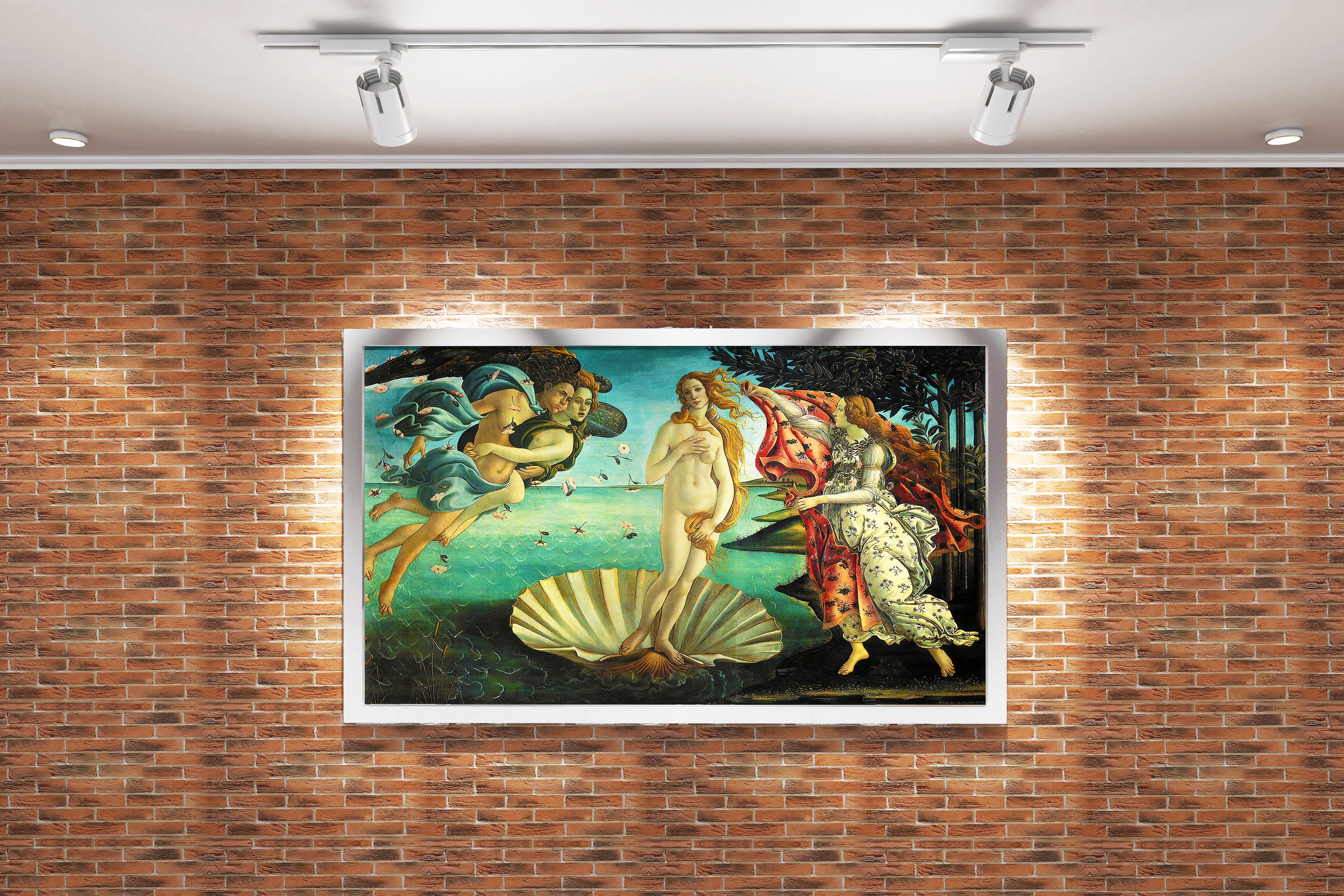 Sandro Botticelli'nin Rönesans Başyapıtı Venüs'ün Doğuşu Kanvas Tablo