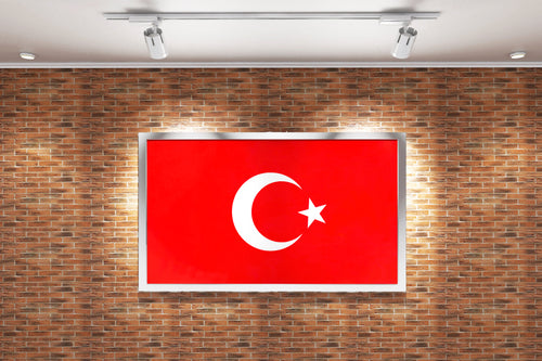 Turkish flag model 2, art, kanvas tablo