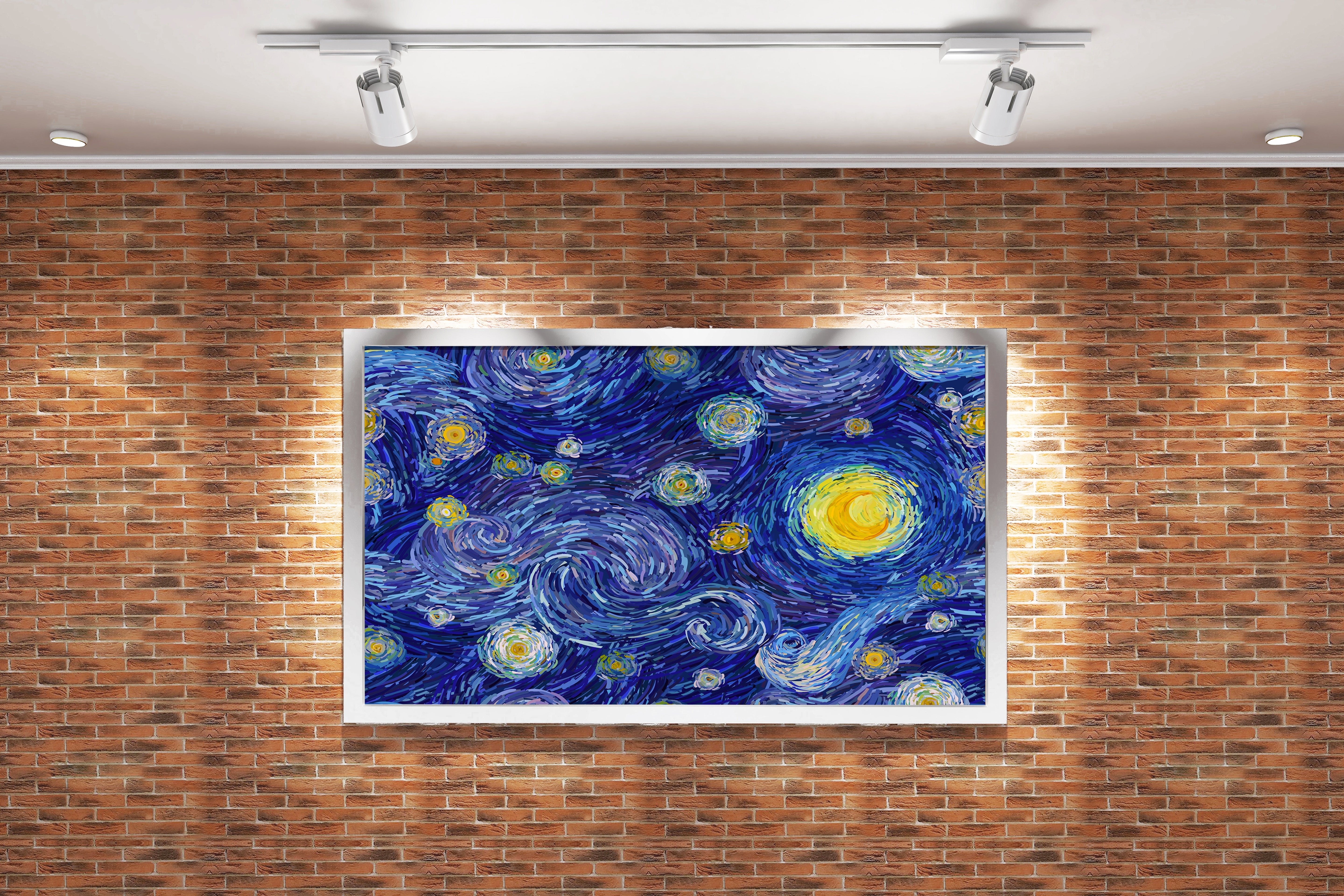 Van Gogh Yıldızlı Gece Sanatsal Dokunuş Kanvas Tablo