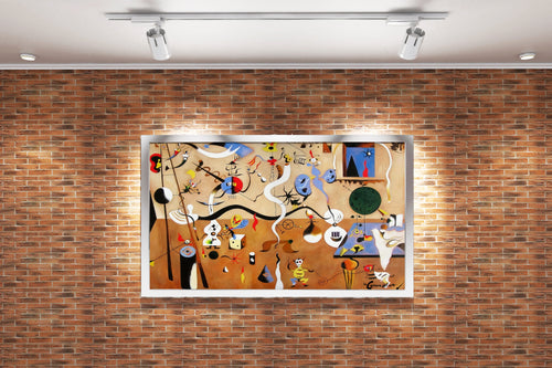 Joan Miró'nun Sürrealist Başyapıtı Harlequin'in Karnavalı (Carnaval d'Arlequin) Kanvas Tablo