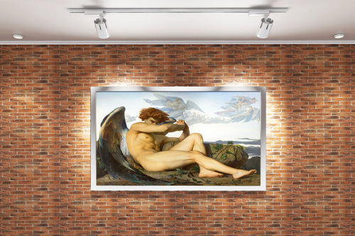 Alexandre Cabanel'in Asi Güzelliği Düşmüş Melek (Lucifer) Romantizm Akımı Kanvas Tablo