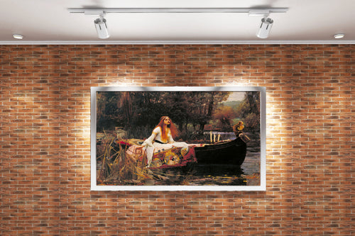 John William Waterhouse'un Romantik Başyapıtı Shalott Leydisi Prerafaelit Kanvas Tablo