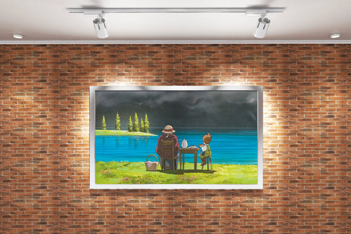howls moving castle model 9, anime, studio ghibli theme, art, kanvas tablo