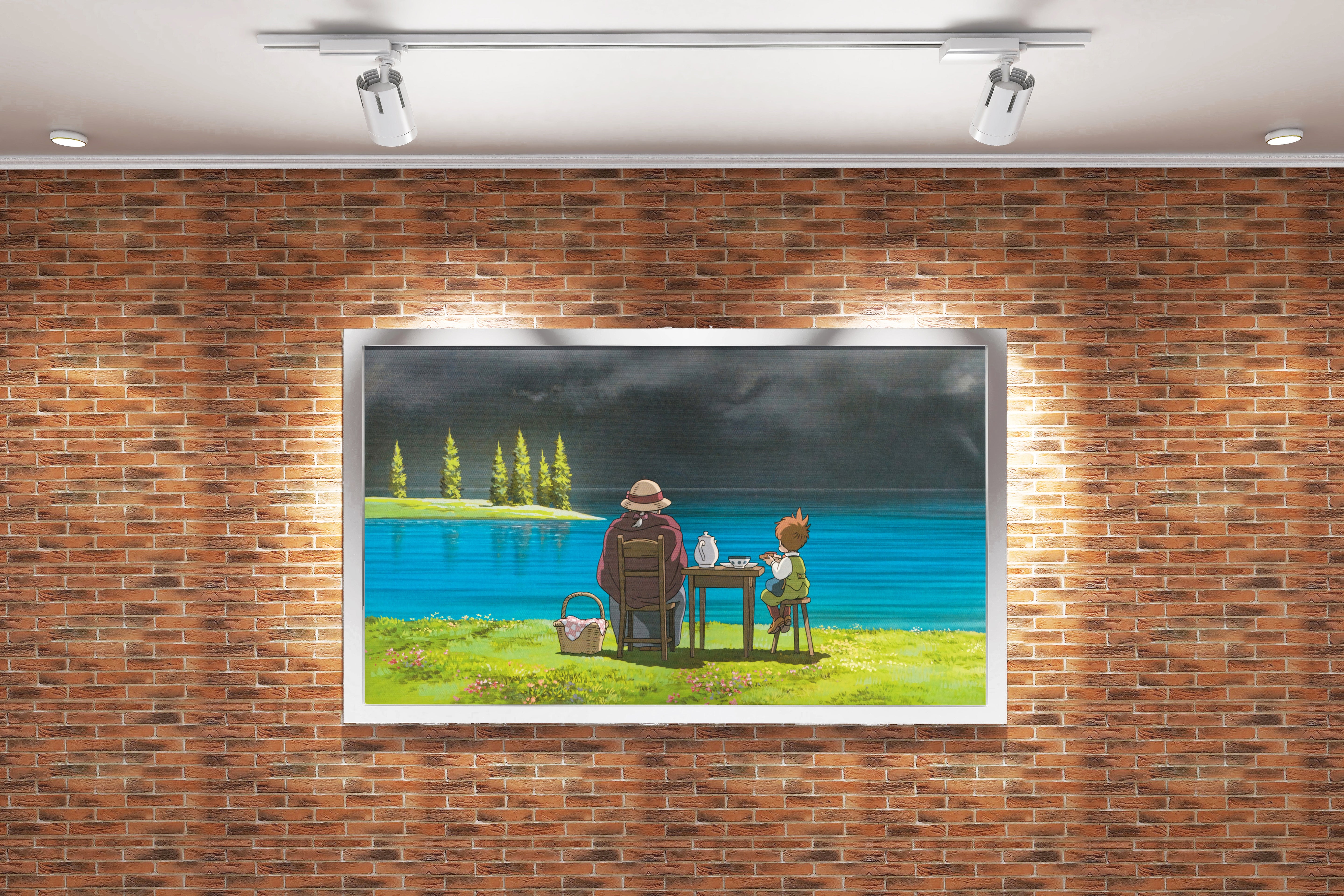howls moving castle model 9, anime, studio ghibli theme, art, kanvas tablo