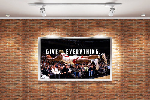 give everything, dennis rodman, sport, kanvas tablo