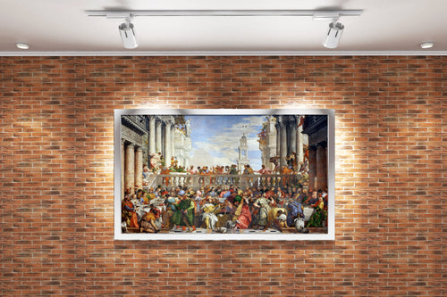 Paolo Veronese'nin Anıtsal Başyapıtı Kana'da Düğün Venedik Rönesansı Kanvas Tablo