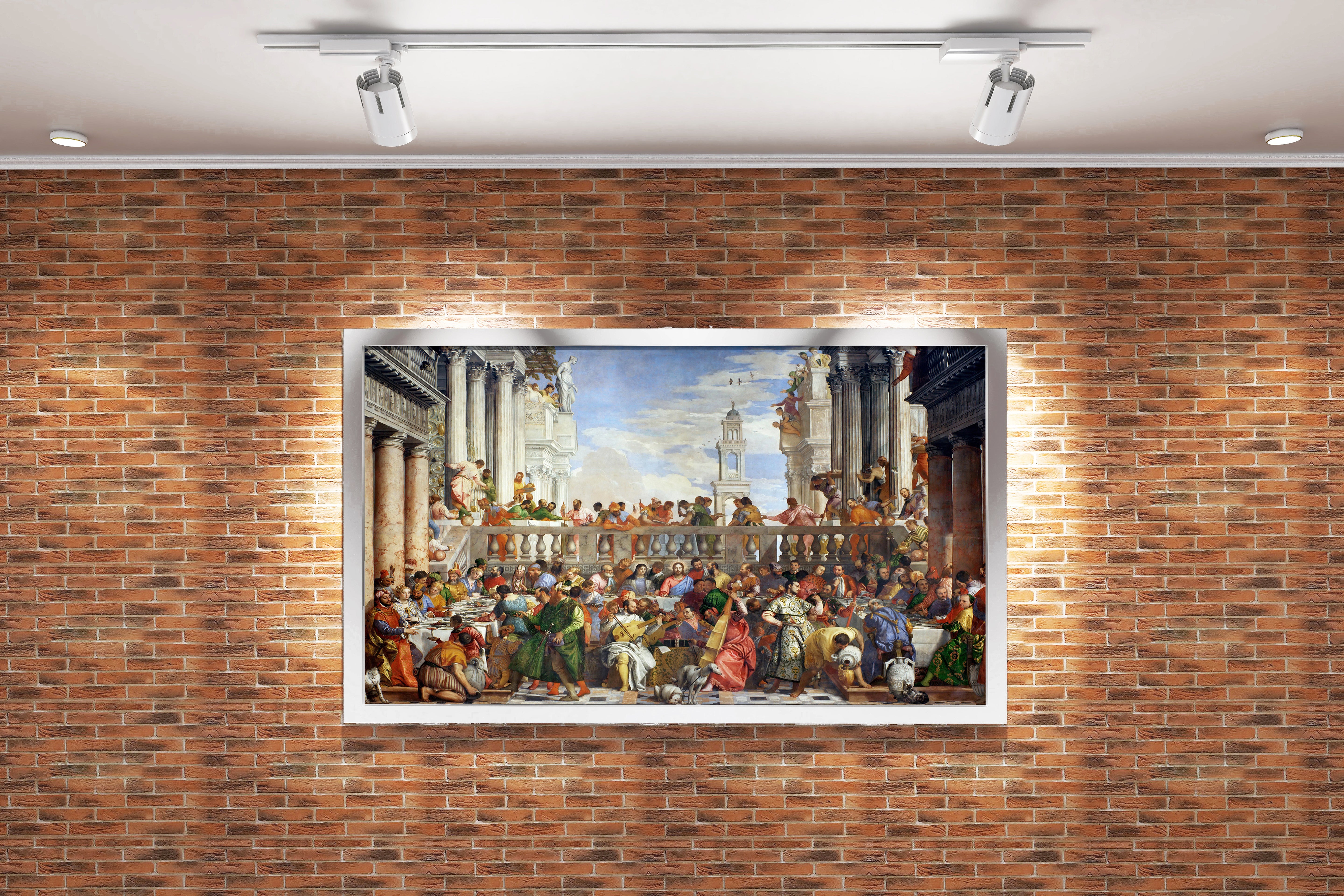 Paolo Veronese'nin Anıtsal Başyapıtı Kana'da Düğün Venedik Rönesansı Kanvas Tablo