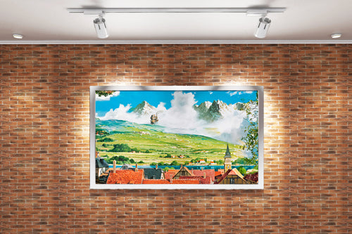 howls moving castle model 1, anime, studio ghibli theme, art, kanvas tablo