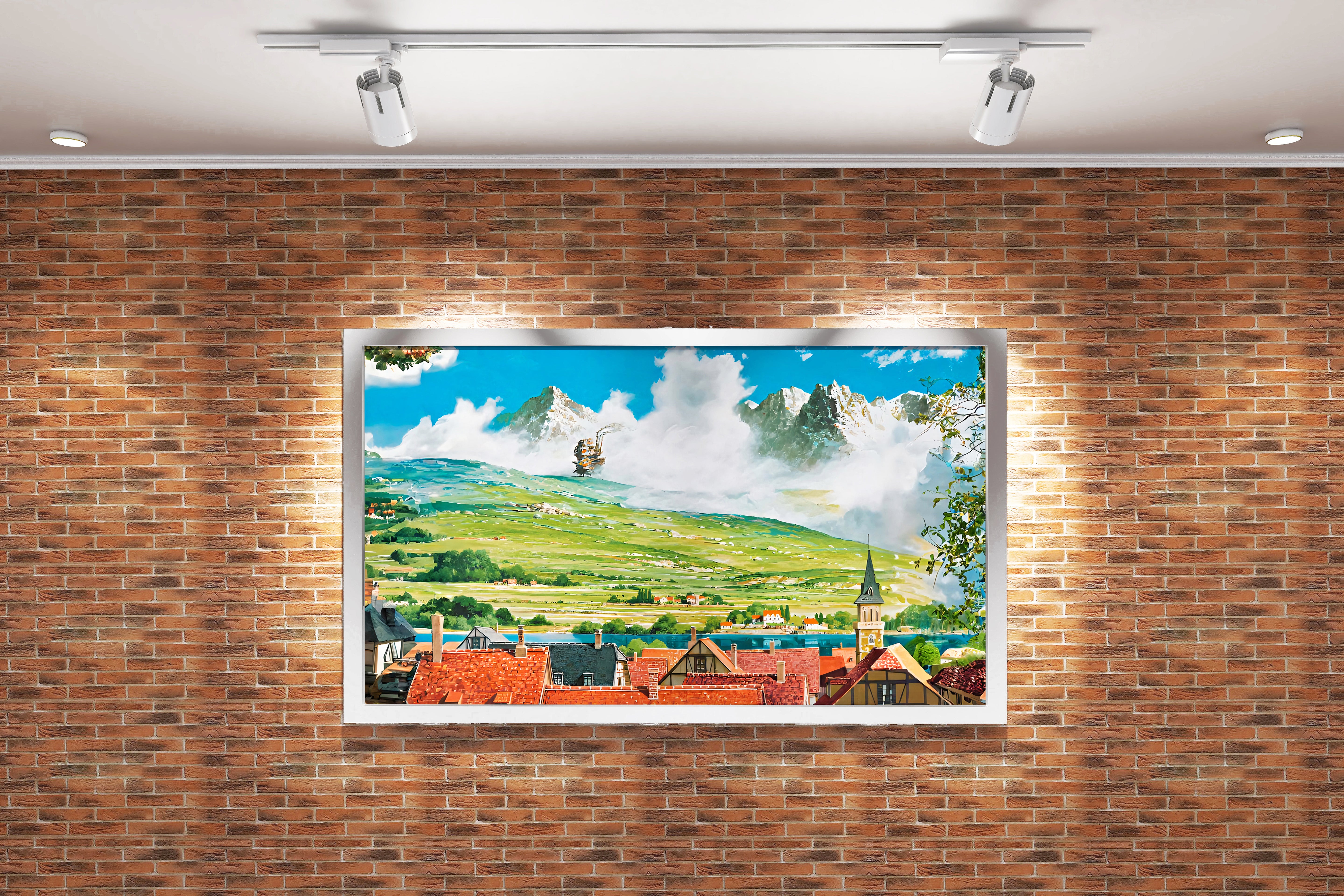 howls moving castle model 1, anime, studio ghibli theme, art, kanvas tablo