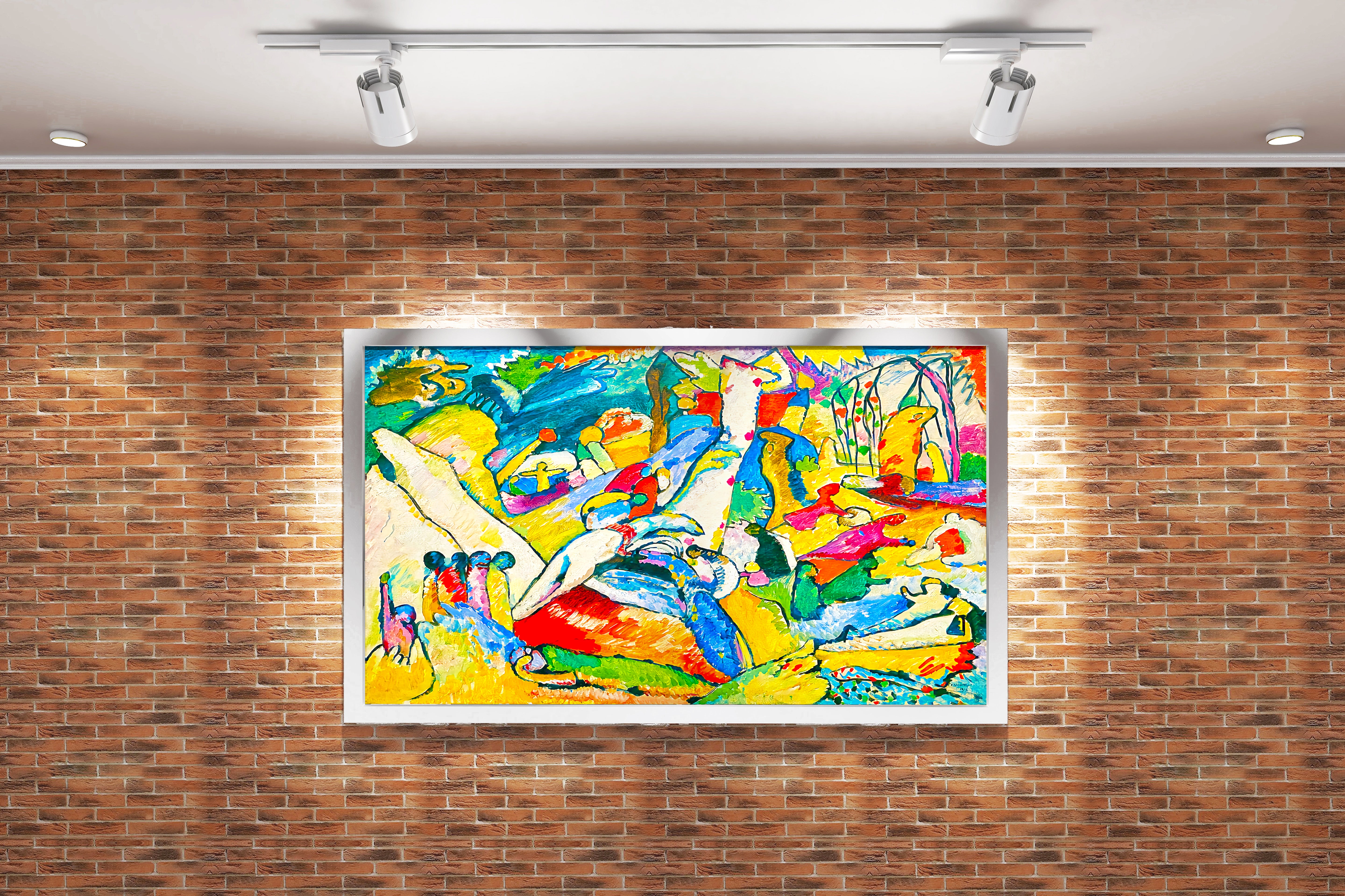 Wassily Kandinsky Tufan (The Flood) Dışavurumcu Soyut Sanat Kanvas Tablo