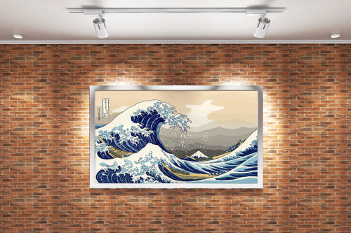 Katsushika Hokusai Kanagawa Dalgası Ukiyo-e Ando Kanvas Tablo
