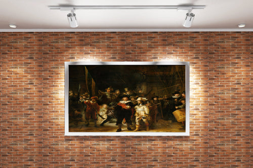 Rembrandt'ın Anıtsal Başyapıtı Gece Devriyesi (The Night Watch) Hollanda Altın Çağı Kanvas Tablo