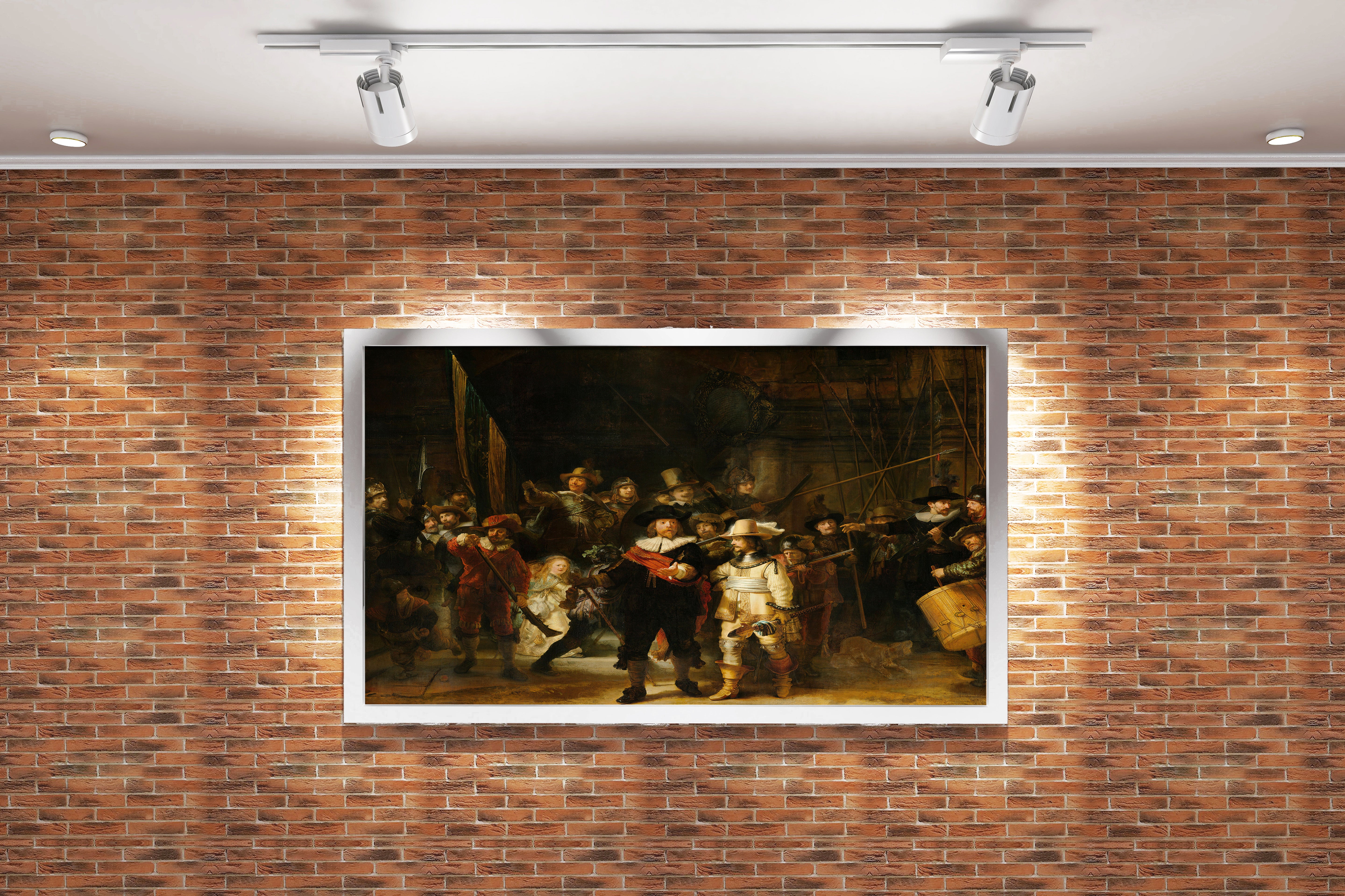 Rembrandt'ın Anıtsal Başyapıtı Gece Devriyesi (The Night Watch) Hollanda Altın Çağı Kanvas Tablo