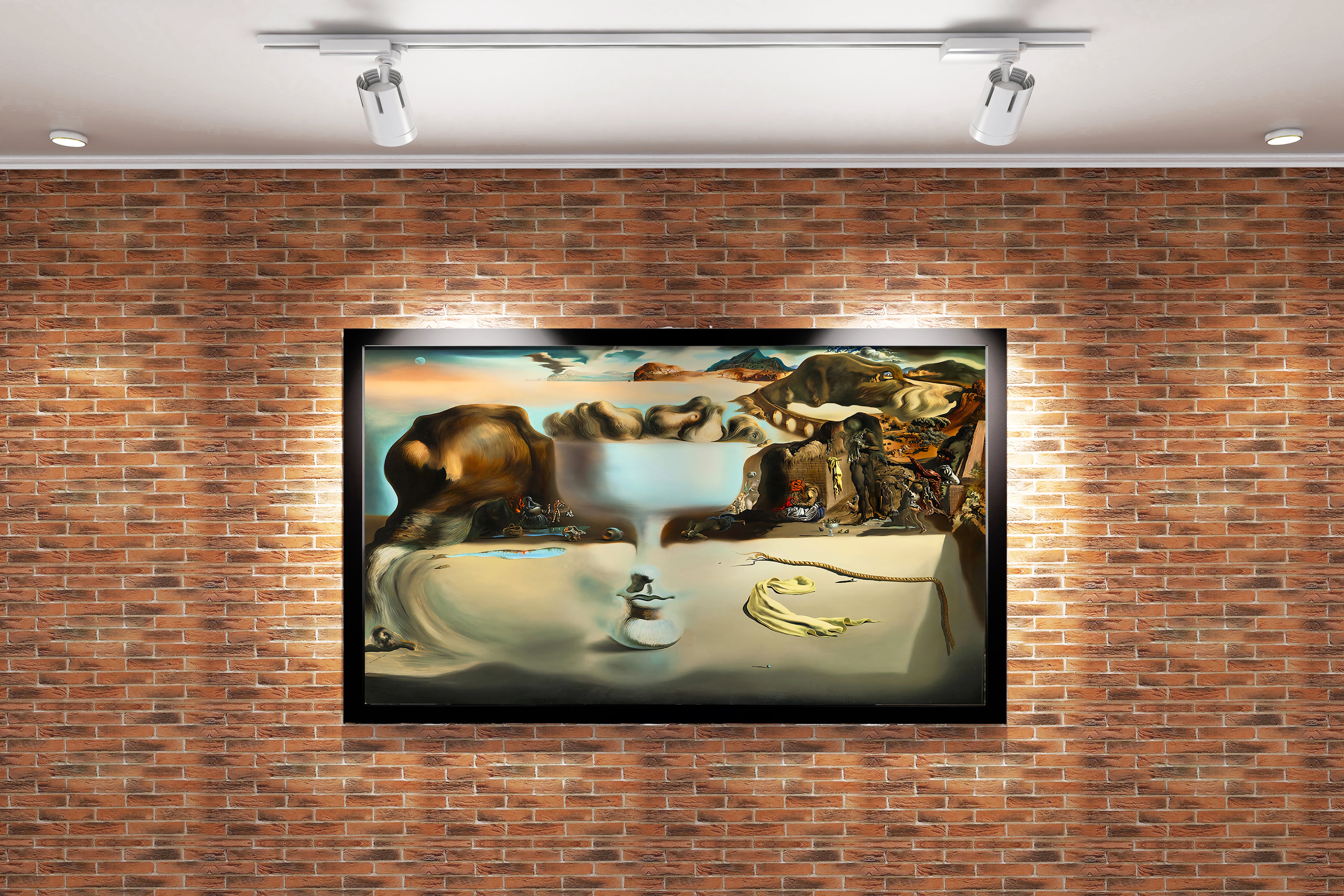 Salvador Dalí Görsel İllüzyon Çift Görüntü Kompozisyon Kanvas Tablo