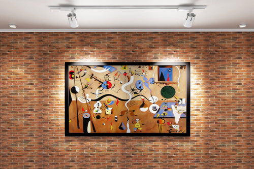 Joan Miró'nun Sürrealist Başyapıtı Harlequin'in Karnavalı (Carnaval d'Arlequin) Kanvas Tablo
