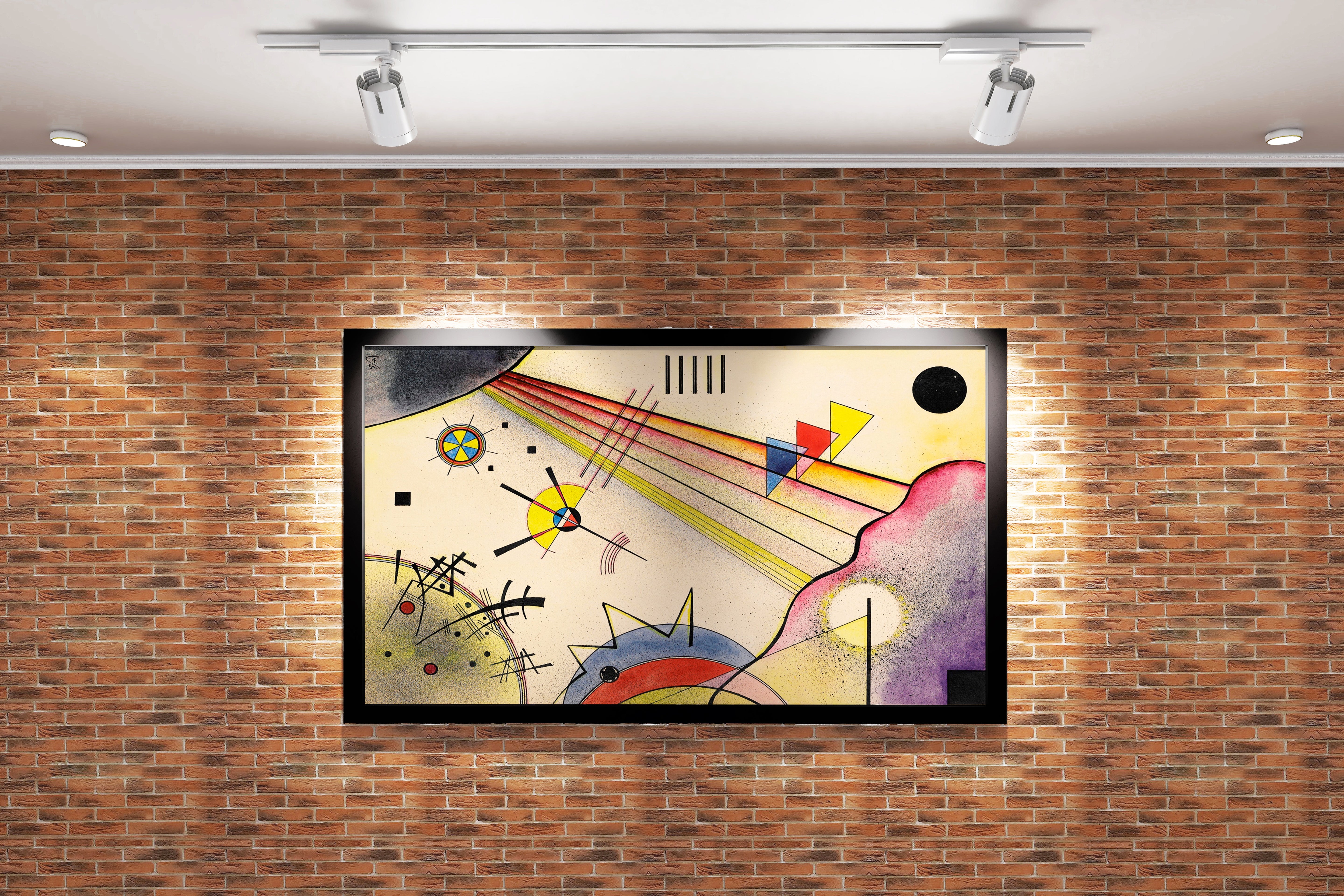 Wassily Kandinsky Ağır Kırmızı (Schweres Rot) Bauhaus Dönemi Kanvas Tablo