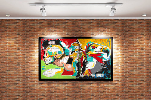 Jean-Michel Basquiat Untitled (Kartal) Sokak Sanatı Kanvas Tablo
