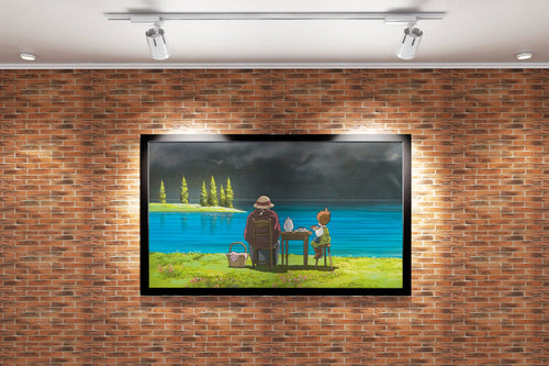 howls moving castle model 9, anime, studio ghibli theme, art, kanvas tablo