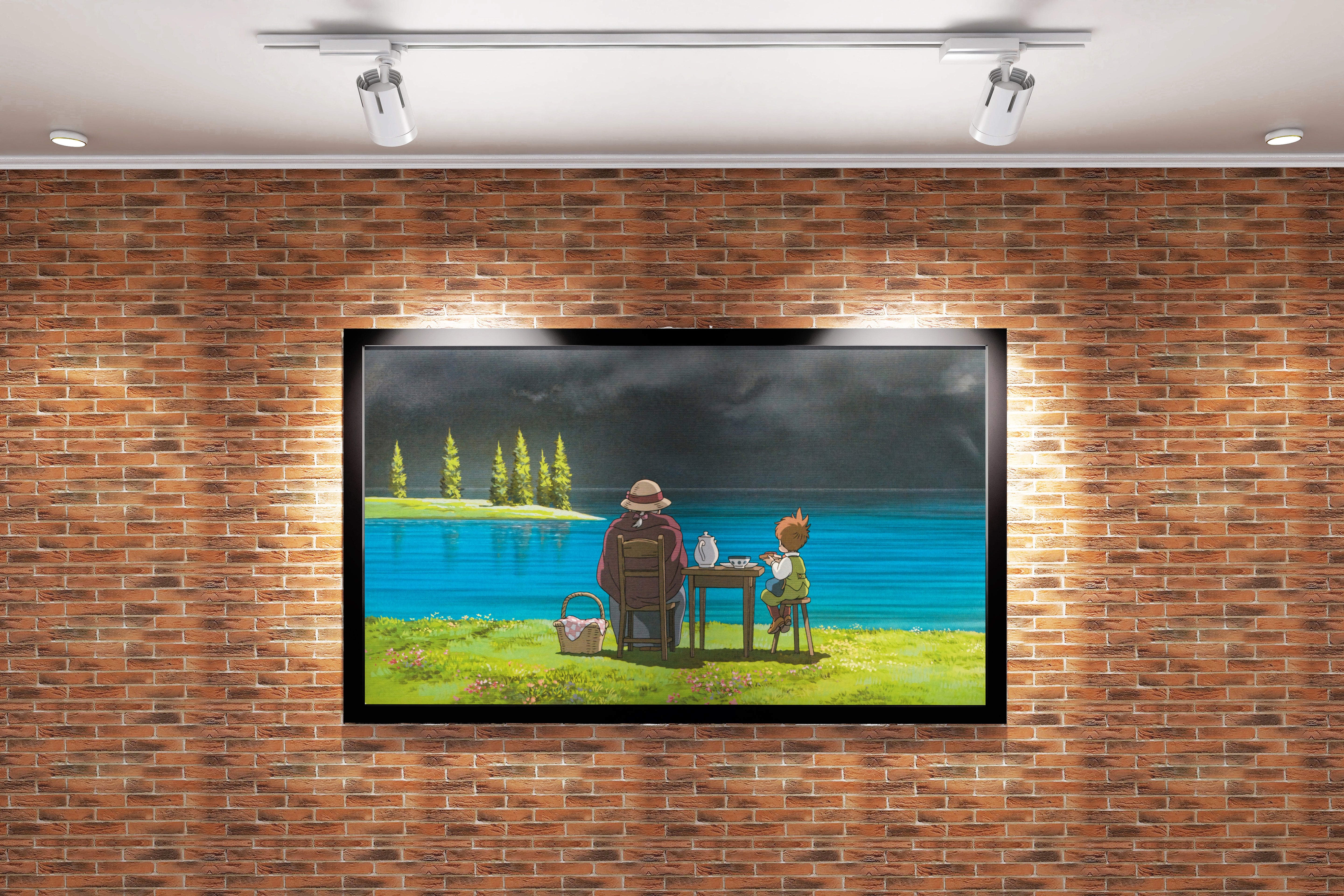 howls moving castle model 9, anime, studio ghibli theme, art, kanvas tablo