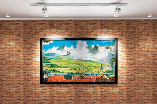 howls moving castle model 1, anime, studio ghibli theme, art, kanvas tablo