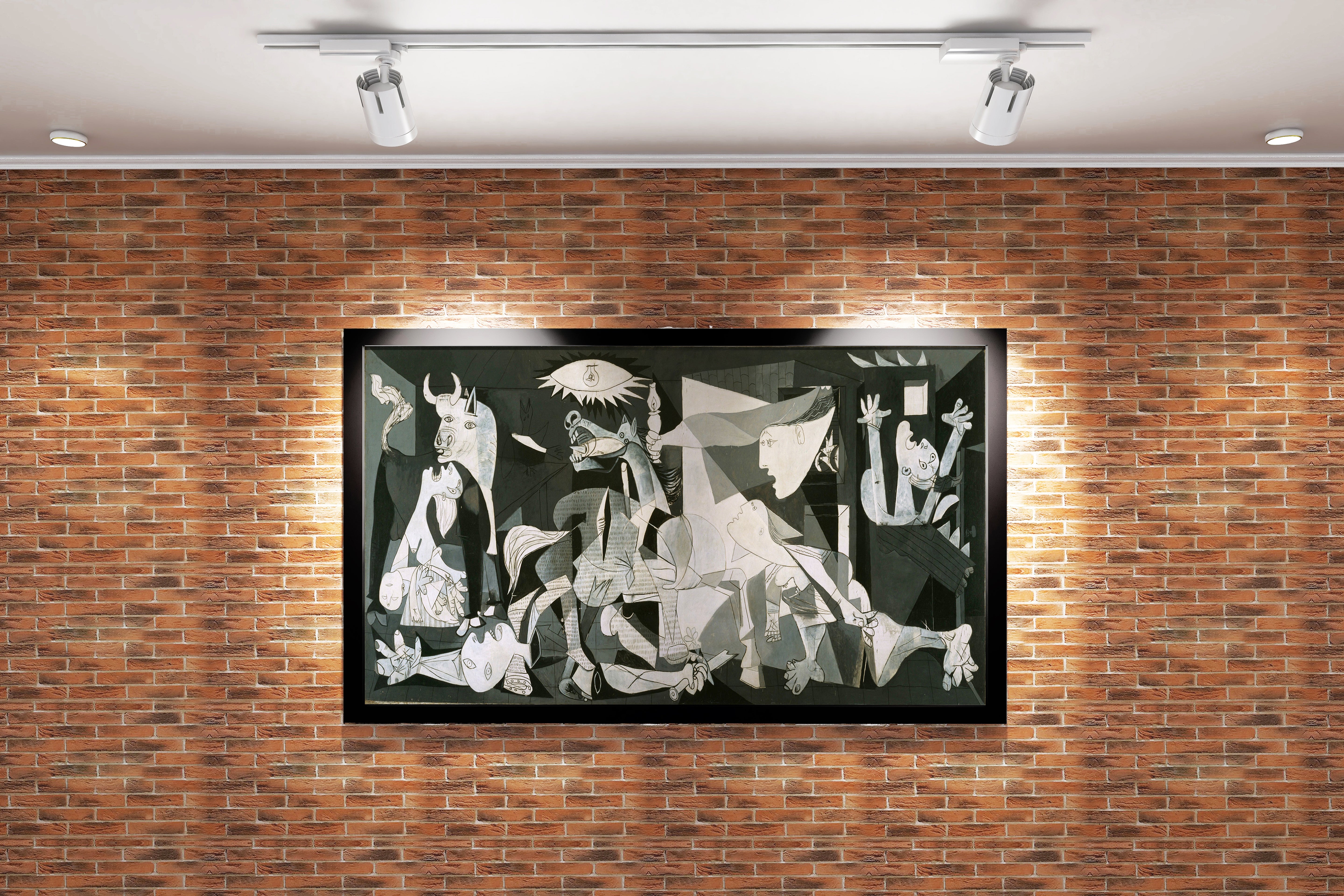 Pablo Picasso'nun Savaş Karşıtı Başyapıtı Guernica Kübist Kanvas Tablo