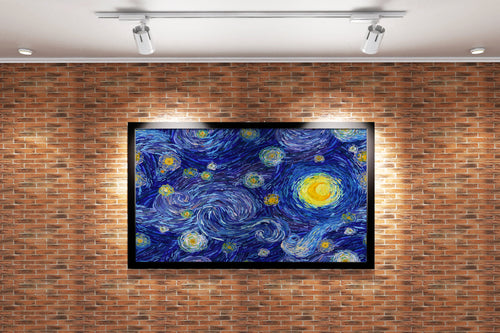 Van Gogh Yıldızlı Gece Sanatsal Dokunuş Kanvas Tablo