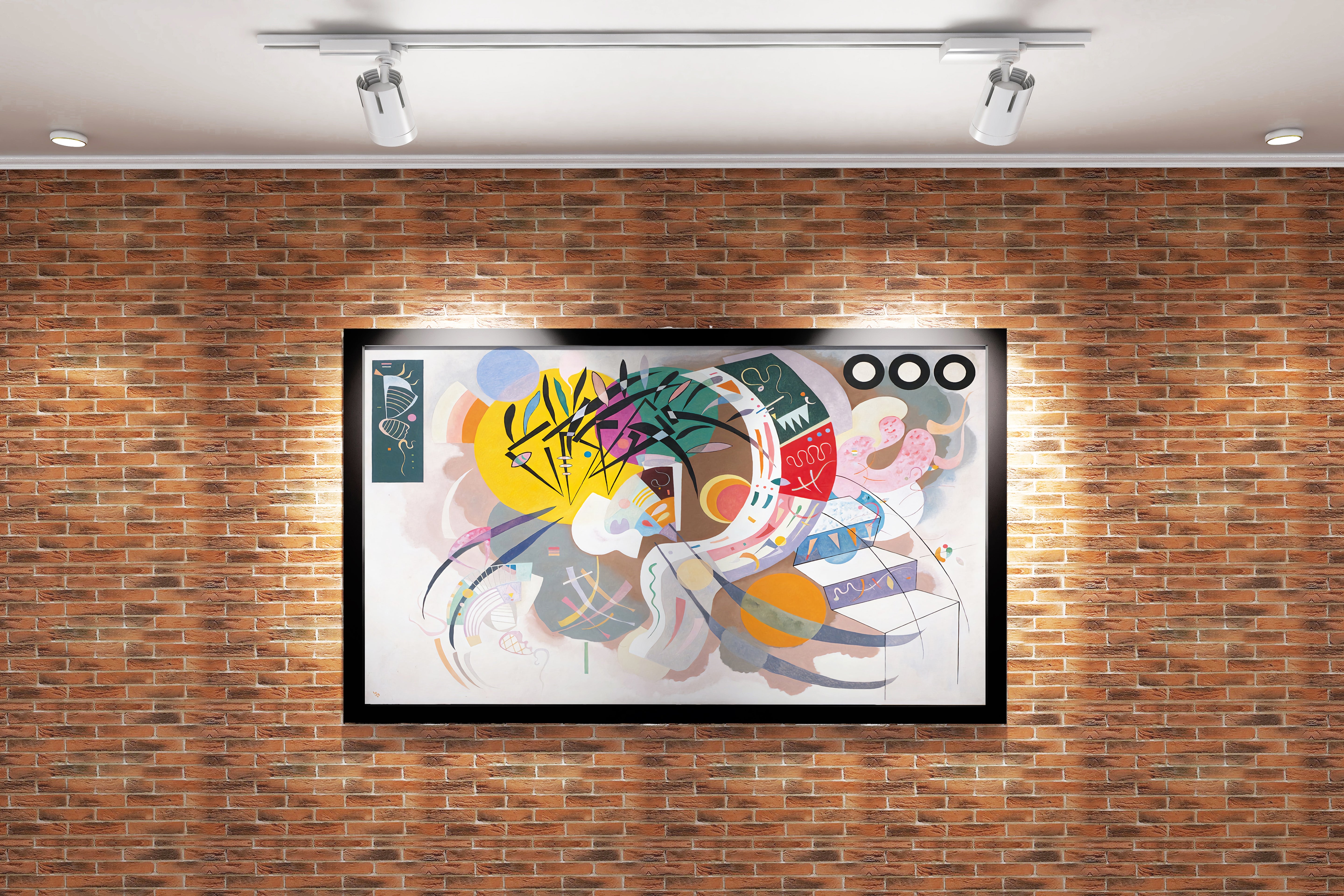 Wassily Kandinsky Composition VIII Bauhaus Dönemi Geometrik Soyut Kanvas Tablo