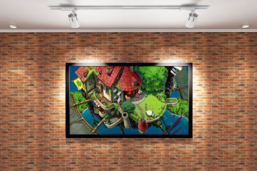 howls moving castle model 8, anime, studio ghibli theme, art, kanvas tablo